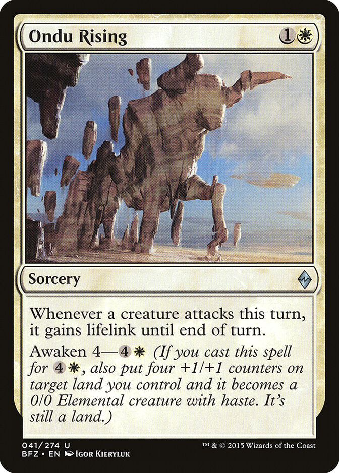 Ondu Rising - Battle for Zendikar (Uncommon) [BFZ-41] Image principale du produit