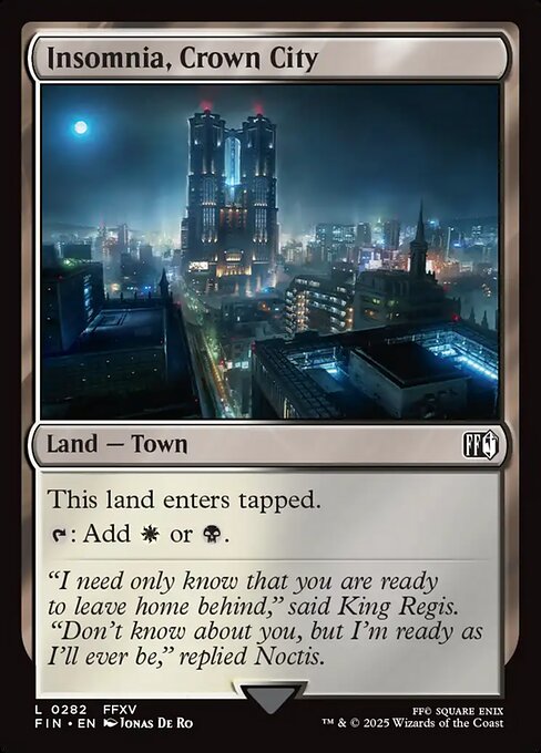 Insomnia, Crown City – Final Fantasy (FIN-282) Magic: The Gathering card | LC-REM-20260804-15568865886540-07fca511-a65c-4779-82c0-9215b0dcd068