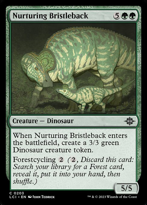 Nurturing Bristleback – The Lost Caverns of Ixalan (LCI-203) Magic: The Gathering card