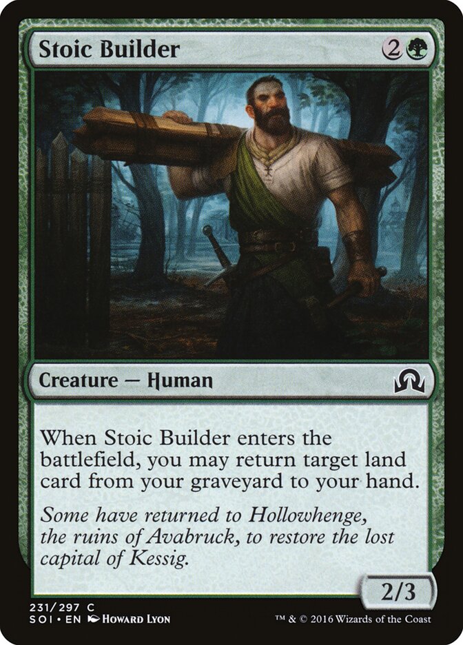 Stoic Builder - Shadows over Innistrad (Common) [SOI-231] Imagen principal del producto