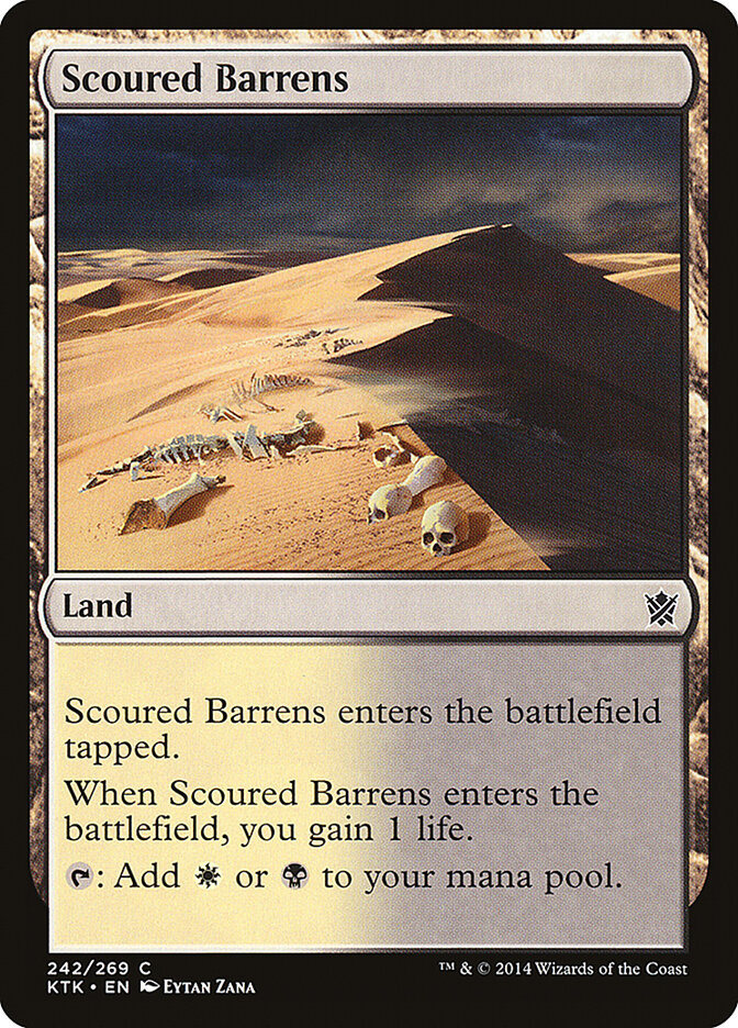 Scoured Barrens - Khans of Tarkir (Common) [KTK-242] Hauptbild