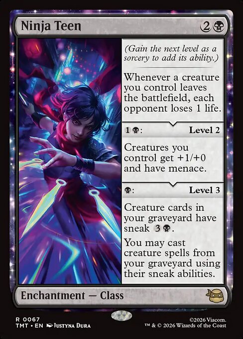 Ninja Teen – Teenage Mutant Ninja Turtles (TMT-67) Magic: The Gathering card