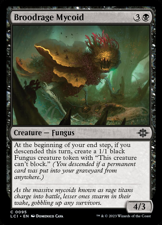 Magic-kaart Broodrage Mycoid LCI-95 uit The Lost Caverns of Ixalan (Common)