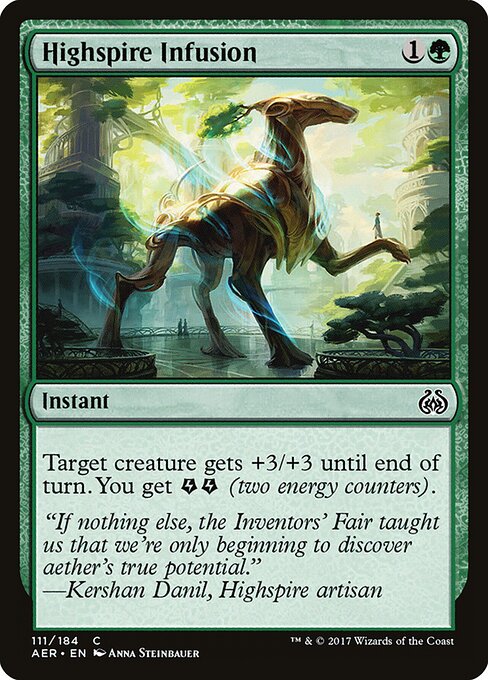 Highspire Infusion – Aether Revolt (AER-111) Magic: The Gathering card