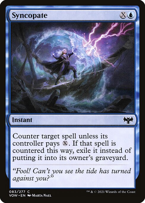 Syncopate – Innistrad: Crimson Vow (VOW-83) Magic: The Gathering card | LC-REM-20260804-15608873451852-08375017-4432-4296-9799-966db145ed7c Immagine principale del prodotto
