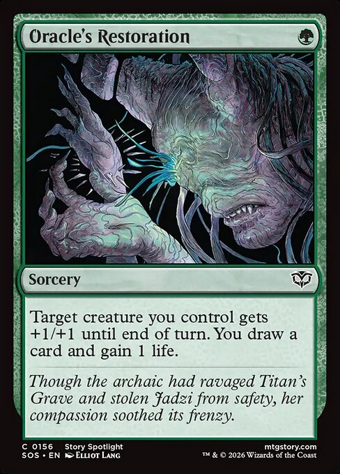 Oracle's Restoration – Secrets of Strixhaven (SOS-156) Magic: The Gathering card Hauptbild