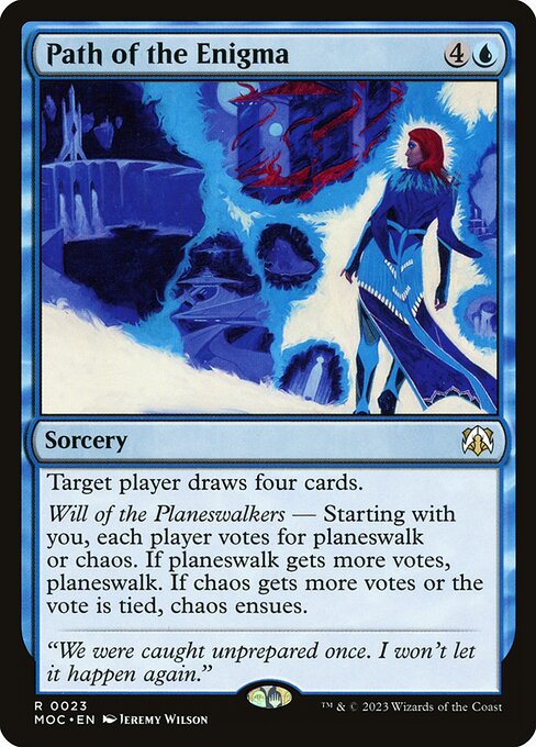 Path of the Enigma – Commander: March of the Machine (MOC-23) Magic: The Gathering card