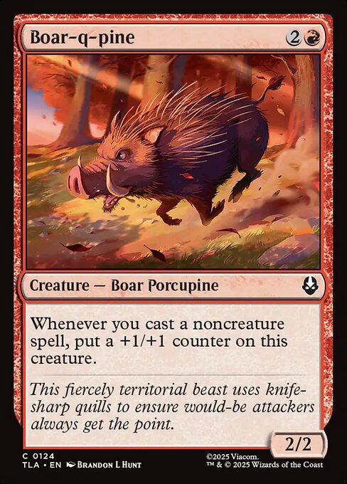 Boar-q-pine – Magic: The Gathering | Avatar: The Last Airbender (TLA-124) Magic: The Gathering card