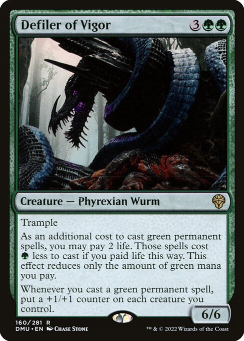 Defiler of Vigor – Dominaria United (DMU-160) Magic: The Gathering card Imagen principal del producto