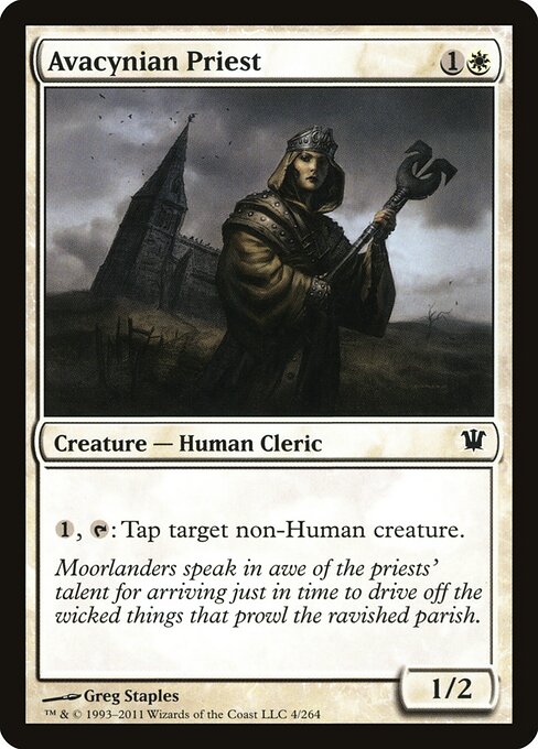 Avacynian Priest – Innistrad (ISD-4) Magic: The Gathering card Main image