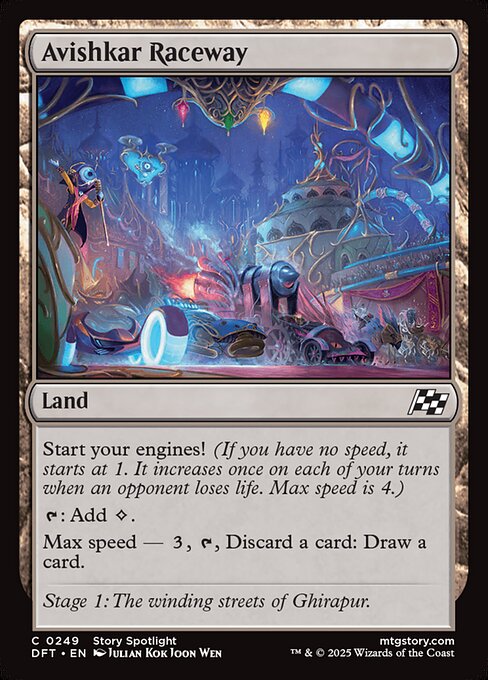 Avishkar Raceway – Aetherdrift (DFT-249) Magic: The Gathering card Main image