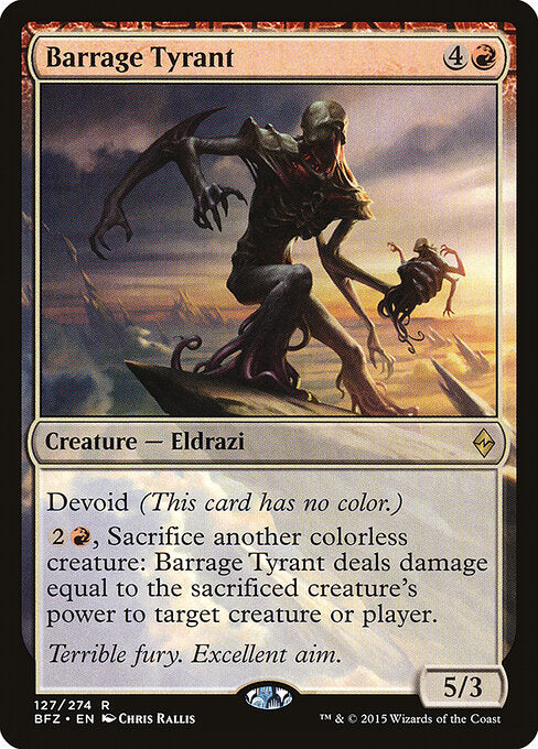 Barrage Tyrant – Battle for Zendikar (BFZ-127) Magic: The Gathering card | LC-REM-20260804-15339523113292-08a83120-c0c5-4277-acae-6ecb6f6bf3e1