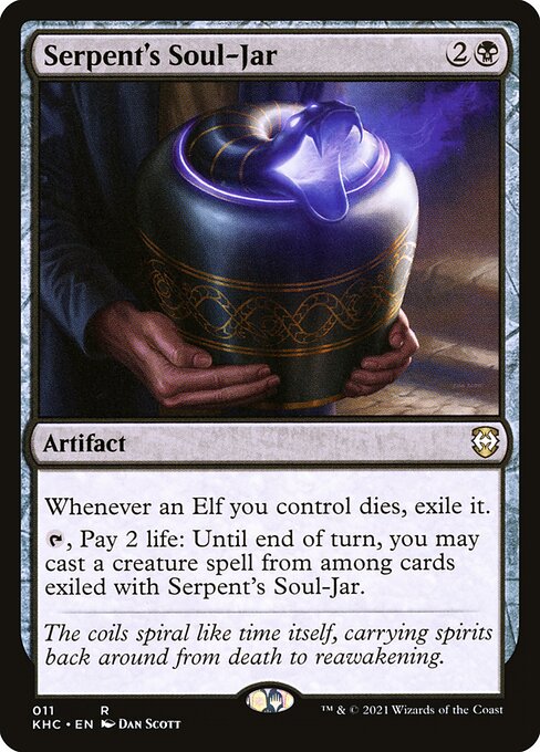 Serpent's Soul-Jar – Commander: Kaldheim (KHC-11) Magic: The Gathering card