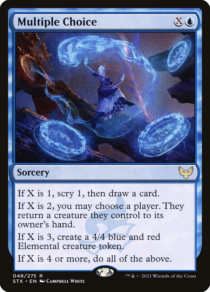 Magic-kaart Multiple Choice STX-48 uit Strixhaven: School of Mages (Rare)