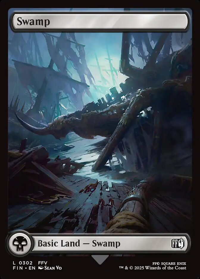 Swamp (V.3) - Magic: The Gathering - FINAL FANTASY (Land) [FIN-302]