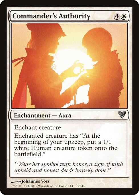 Commander's Authority – Avacyn Restored (AVR-13) Magic: The Gathering card