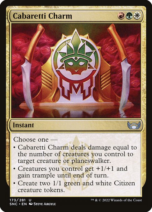 Cabaretti Charm – Streets of New Capenna (SNC-173) Magic: The Gathering card