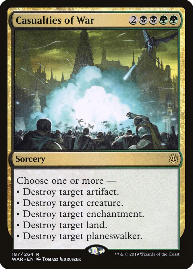 Magic-kaart Casualties of War WAR-187 uit War of the Spark (Rare)