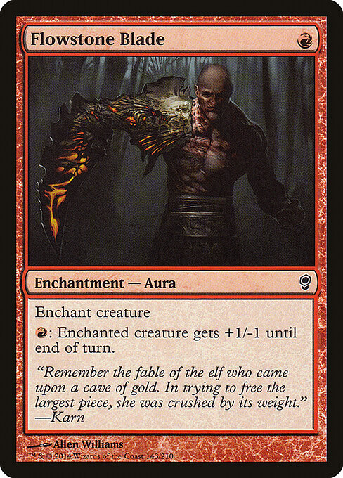 Flowstone Blade – Conspiracy (CNS-143) Magic: The Gathering card