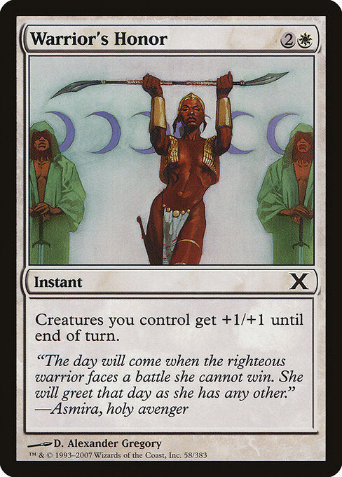Warrior's Honor – Tenth Edition (10E-58) Magic: The Gathering card | LC-REM-20260804-15340144132428-09117d06-79e6-4f86-ba92-d1f8fe165147