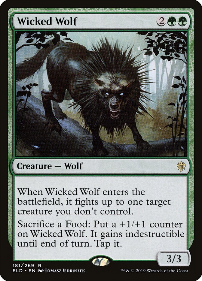 Wicked Wolf - Throne of Eldraine (Rare) [ELD-181] Hoofdafbeelding