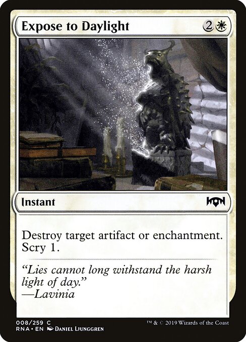 Expose to Daylight – Ravnica Allegiance (RNA-8) Magic: The Gathering card