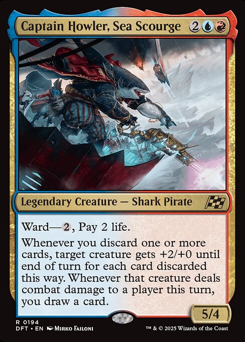 Captain Howler, Sea Scourge – Aetherdrift (DFT-194) Magic: The Gathering card