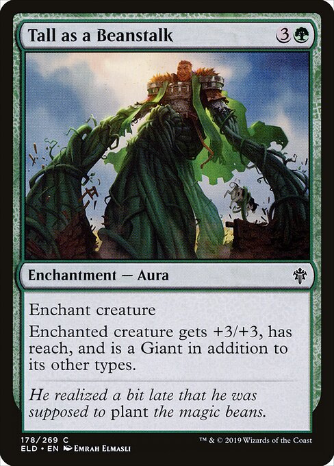 Tall as a Beanstalk – Throne of Eldraine (ELD-178) Magic: The Gathering card
