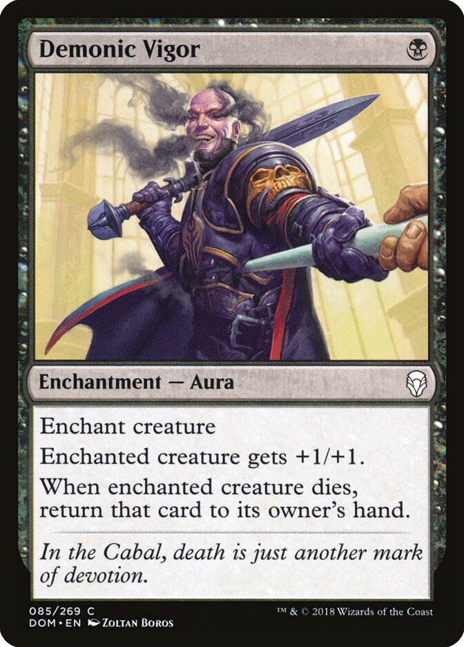 Demonic Vigor - Dominaria (Common) [DOM-85]