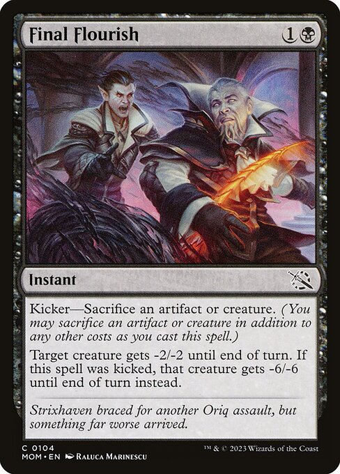Final Flourish – March of the Machine (MOM-104) Magic: The Gathering card Main image