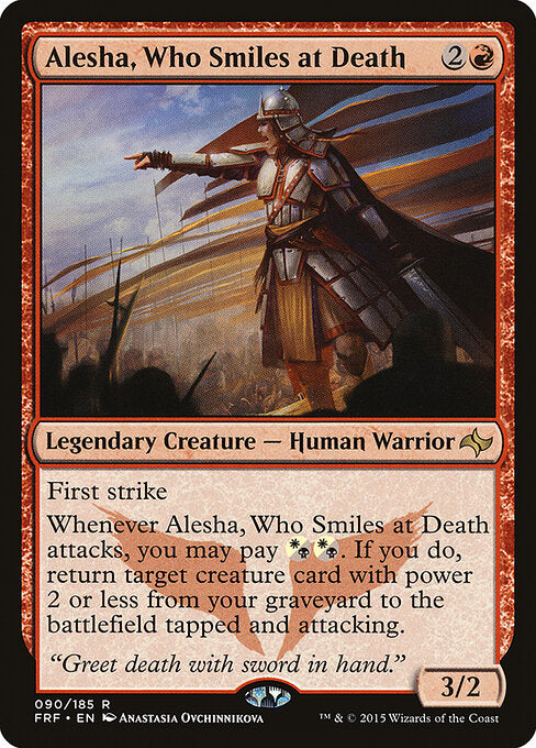 Alesha, Who Smiles at Death – Fate Reforged (FRF-90) Magic: The Gathering card | LC-REM-20260804-15150651900236-09ac9669-d0ee-4df8-af77-12dfccac774f Immagine principale del prodotto