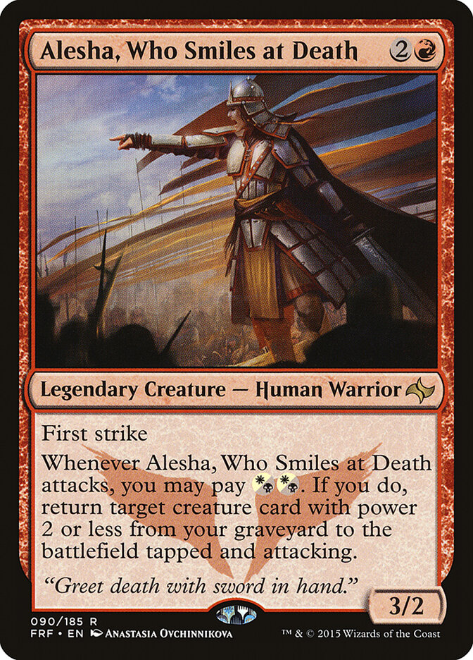 Alesha, Who Smiles at Death - Fate Reforged (Rare) [FRF-90] Imagen principal del producto