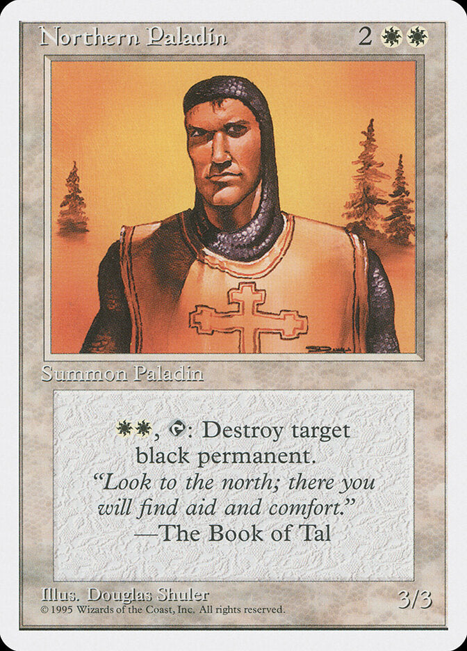 Magic-kaart Northern Paladin 4ED-37 uit Fourth Edition (Rare)