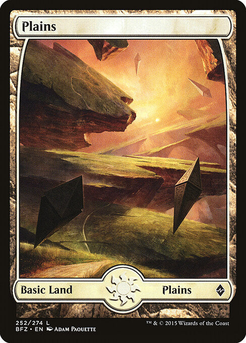 Plains – Battle for Zendikar (BFZ-252) Magic: The Gathering card