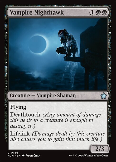 Vampire Nighthawk – Foundations (FDN-186) Magic: The Gathering card | LC-REM-20260804-15339698717004-0a1934ab-3171-4fc6-8033-ad998899ba73 Imagen principal del producto