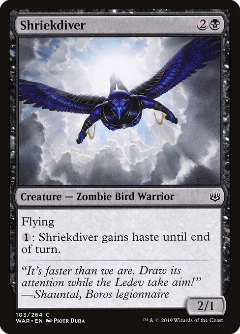 Shriekdiver – War of the Spark (WAR-103) Magic: The Gathering card
