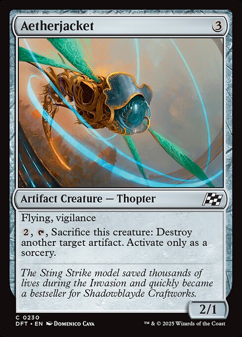 Aetherjacket – Aetherdrift (DFT-230) Magic: The Gathering card Hoofdafbeelding