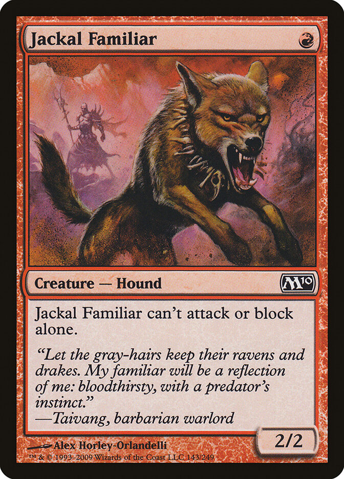 Jackal Familiar - Magic 2010 (Common) [M10-143]