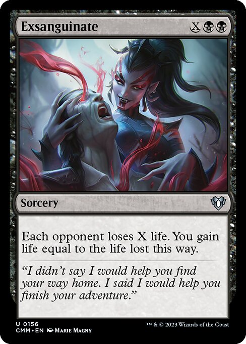 Exsanguinate – Commander Masters (CMM-156) Magic: The Gathering card