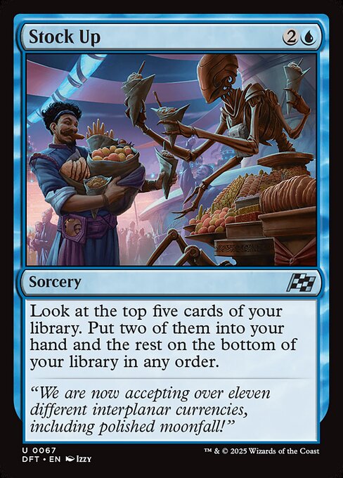 Stock Up – Aetherdrift (DFT-67) Magic: The Gathering card