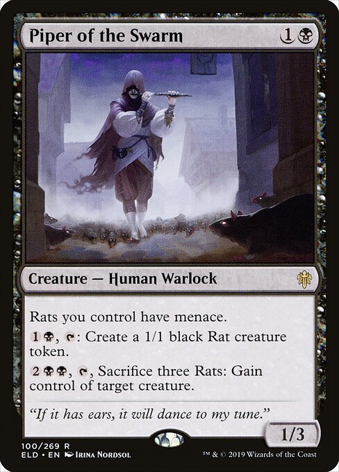 Piper of the Swarm – Throne of Eldraine (ELD-100) Magic: The Gathering card