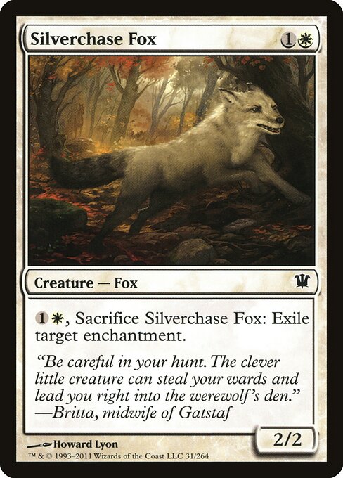 Silverchase Fox – Innistrad (ISD-31) Magic: The Gathering card