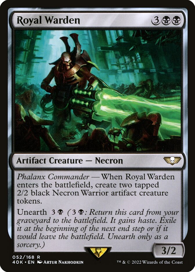 Magic-kaart Royal Warden 40K-52 uit Universes Beyond: Warhammer 40,000 (Rare)