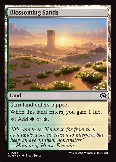 Blossoming Sands – Tarkir: Dragonstorm (TDM-251) Magic: The Gathering card | LC-REM-20260804-15401865183564-0a9df994-e0f4-4919-af99-4f643eb9199c Hoofdafbeelding