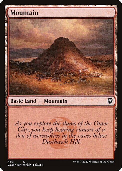Mountain – Commander Legends: Battle for Baldur's Gate (CLB-463) Magic: The Gathering card | LC-REM-20260804-15151098003788-0ab63e49-0869-4c7c-a033-d8e50032dd13 Image principale du produit