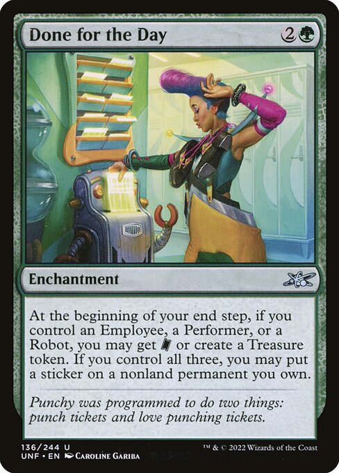 Done for the Day – Unfinity (UNF-136) Magic: The Gathering card