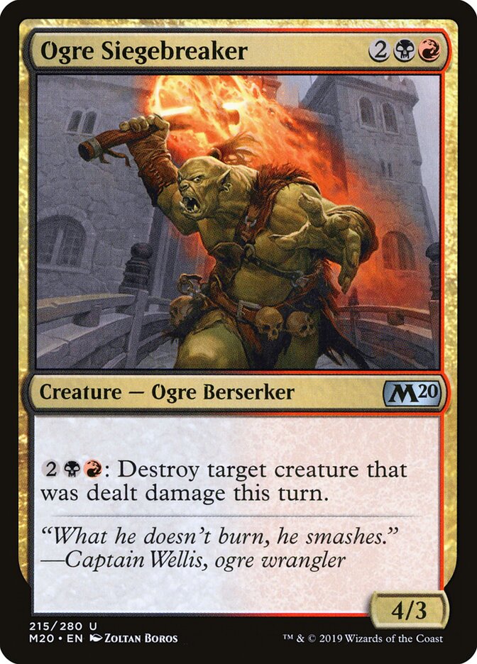 Ogre Siegebreaker - Core 2020 (Uncommon) [M20-215]