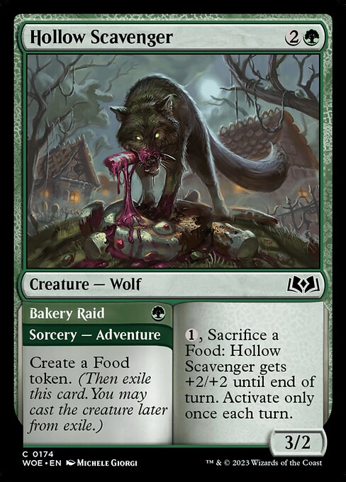 Hollow Scavenger // Bakery Raid – Wilds of Eldraine (WOE-174) Magic: The Gathering card | LC-REM-20260804-15794295898444-0ad345b6-7077-4dd2-b515-c774a3185fe4