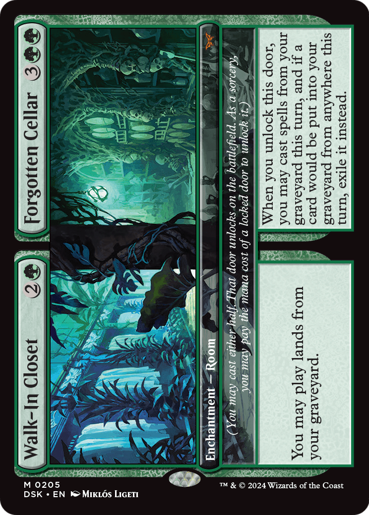 Walk-In Closet // Forgotten Cellar – Duskmourn: House of Horror 205 – Magic: The Gathering single card Hoofdafbeelding