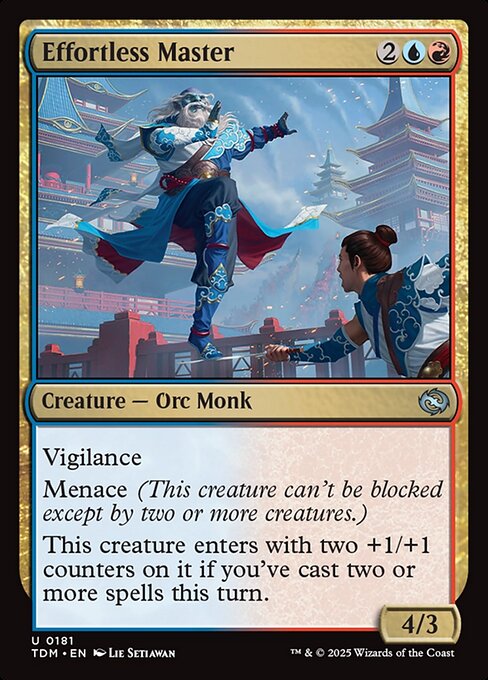 Effortless Master – Tarkir: Dragonstorm (TDM-181) Magic: The Gathering card | LC-REM-20260804-15401860661580-0ae03ca5-cd4b-42b7-8cd5-3f7e753b4147